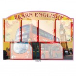 Стенд в кабинет английского языка фигурный