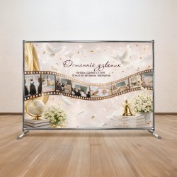 Фотозона на останній дзвоник 2026 для школи – банер на випускний 3х2 м