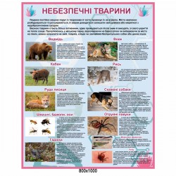 Стенд опасные животные