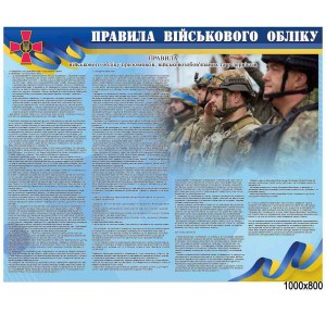 Плакат "Правила військового обліку" -  
                                            Військові стенди  