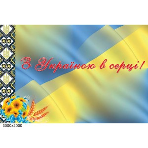 Баннер "С Украиной в сердце" -  
                                            Баннер на последний звонок  