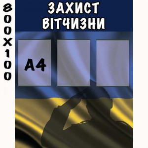 Стенд "Защита отечества" (Фон-флаг) -  
                                            Стенды защита отечества  