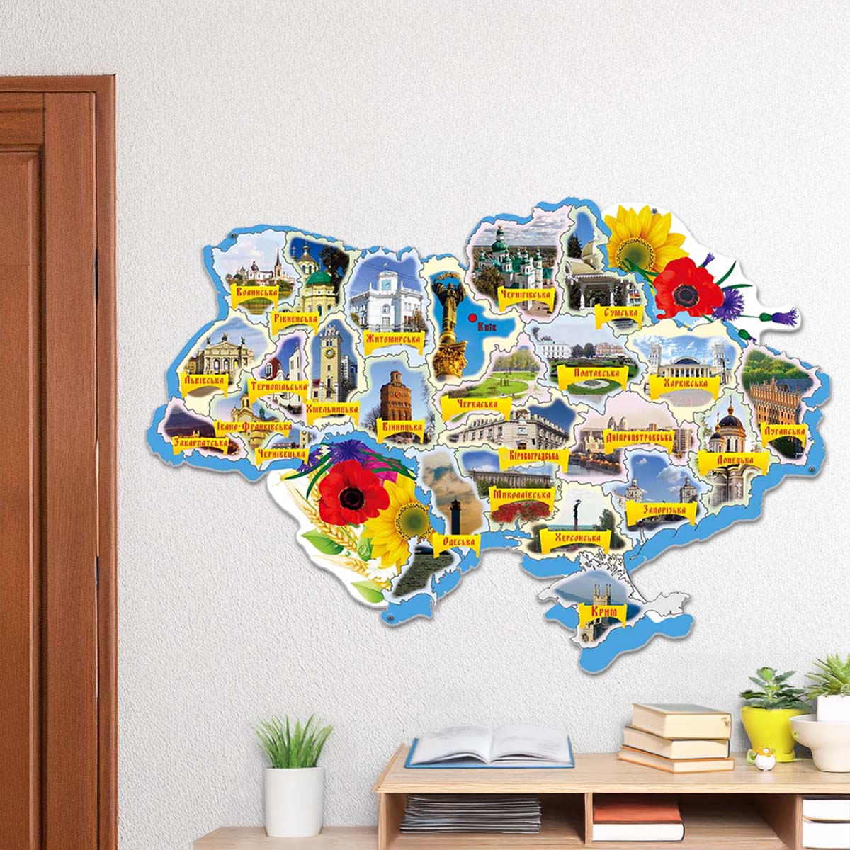 Стенд мапа України для НУШ - фото