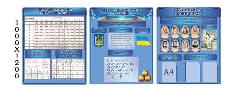 Стенд символы Украины
